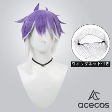 画像1: 刀剣乱舞　風　源清麿　コスプレウィッグ　鬘　かつら (1)