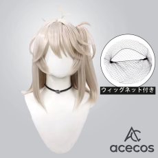 画像1: VOICEVOX　風　春日部つむぎ　コスプレウィッグ　鬘　かつら (1)