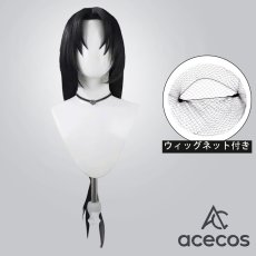 画像1: IdentityV 第五人格　風　白黒無常(謝必安)　残花の涙　コスプレウィッグ　鬘　かつら (1)