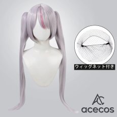 画像1: バーチャルYouTuber　風　VTuber　VSPO！　ぶいすぽっ！　兎咲ミミ　天使界隈ファッション　コスプレウィッグ　鬘　かつら (1)