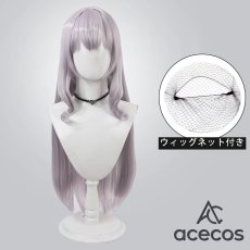 画像1: バーチャルYouTuber　風　VTuber　白銀ノエル　シスター　コスプレウィッグ　鬘　かつら (1)