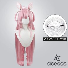 画像1: バーチャルYouTuber　風　VTuber　博衣こより　制服衣装　コスプレウィッグ　鬘　かつら (1)