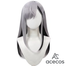 画像2: バーチャルYouTuber　風　VTuber　「七次元生徒会！」　樋口楓　コスプレウィッグ　鬘　かつら (2)