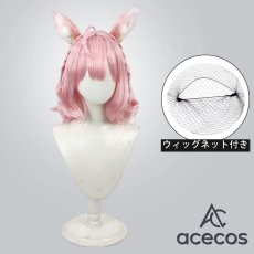 画像1: バーチャルYouTuber　風　VTuber　博衣こより　パーカ水着衣装　コスプレウィッグ　鬘　かつら (1)