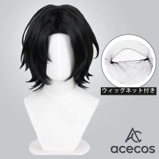 画像1: HUNTER×HUNTER　風　フェイタン=ポートオ　コスプレウィッグ　鬘　かつら (1)