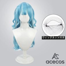 画像1: バーチャルYouTuber　VTuber　風　白波らむね　サブカルゲーマー　コスプレウィッグ　鬘　かつら (1)