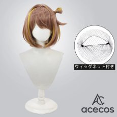 画像1: バーチャルYouTuber　VTuber　風　千燈ゆうひ　コスプレウィッグ　鬘　かつら (1)