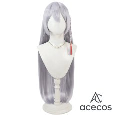 画像2: ブルーアーカイブ　風　黒舘ハルナ　水色　コスプレウィッグ　鬘　かつら (2)