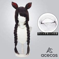 画像1: バーチャルYouTuber　風　VTuber　戌亥とこ　5万人記念衣装(秋服)　コスプレウィッグ　鬘　かつら (1)