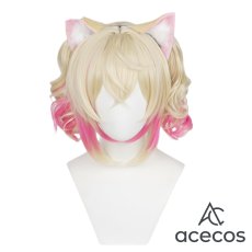 画像2: バーチャルYouTuber　風　VTuber　Mococo Abyssgard(モココ・アビスガード)　正月衣装　コスプレウィッグ　鬘　かつら (2)