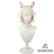 画像2: バーチャルYouTuber　風　VTuber　Mococo Abyssgard(モココ・アビスガード)　カジュアル衣装　コスプレウィッグ　鬘　かつら (2)
