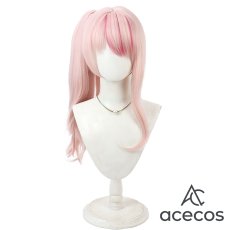 画像2: バーチャルYouTuber　風　VTuber　田中ヒメ　藍の華　コスプレウィッグ　鬘　かつら (2)