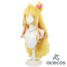 画像4: キミとアイドルプリキュア♪　風　咲良うた　キュアアイドル　コスプレウィッグ　鬘　かつら (4)