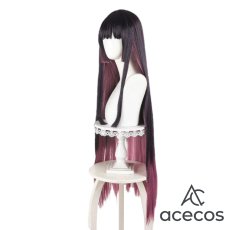 画像4: ロックは淑女の嗜みでして　風　黒鉄音羽　コスプレウィッグ　鬘　かつら (4)