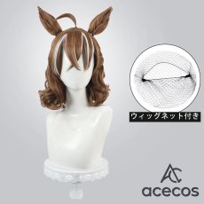 画像1: ウマ娘プリティーダービー　風　ジャングルポケット　制服　コスプレウィッグ　鬘　かつら (1)