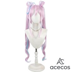 画像2: キミとアイドルプリキュア♪　風　紫雨こころ　キュアキュンキュン　コスプレウィッグ　鬘　かつら (2)