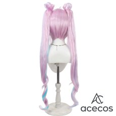 画像4: キミとアイドルプリキュア♪　風　紫雨こころ　キュアキュンキュン　コスプレウィッグ　鬘　かつら (4)