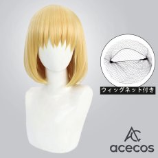 画像1: 炎炎ノ消防隊　風　アイリス　コスプレウィッグ　鬘　かつら (1)