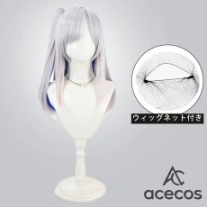 画像1: バーチャルYouTuber　風　VTuber　天音かなた　天界警備任務衣装　コスプレウィッグ　鬘　かつら (1)