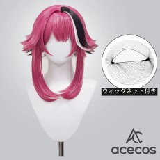 画像1: バーチャルYouTuber　風　VTuber　ラオーラ・パンテーラ　Gothera　コスプレウィッグ　鬘　かつら (1)