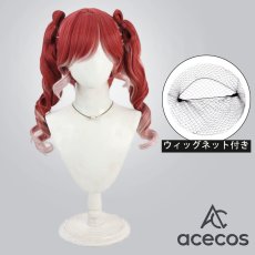 画像1: バーチャルYouTuber　風　Vtuber　早乙女ベリー　Speciale新衣装　コスプレウィッグ　鬘　かつら (1)