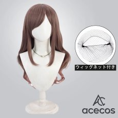 画像1: アイドルマスター シャイニーカラーズ　風　月岡恋鐘　ネガイ叶える運命の鍵　コスプレウィッグ　鬘　かつら (1)