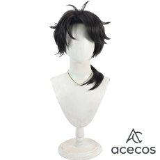 画像2: IdentityV 第五人格　風　納棺師(イソップ・カール)　BLK.AESOP　コスプレウィッグ　鬘　かつら (2)