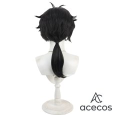 画像4: IdentityV 第五人格　風　納棺師(イソップ・カール)　BLK.AESOP　コスプレウィッグ　鬘　かつら (4)