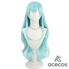画像2: HUGっと!プリキュア　風　キュアアンジュ　ロングカールヘア　コスプレウィッグ　鬘　かつら (2)