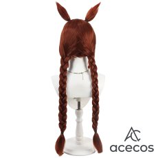 画像4: ウマ娘プリティーダービー　風　サクラバクシンオー　レッドホット☆リーダー　コスプレウィッグ　鬘　かつら (4)