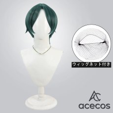 画像1: 桃源暗鬼　風　遊摺部従児　コスプレウィッグ　鬘　かつら (1)