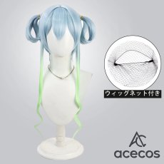画像1: オンゲキ　風　珠洲島有栖　コスプレウィッグ　鬘　かつら (1)