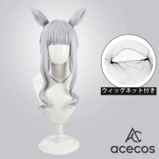 画像1: ウマ娘プリティーダービー　風　ゴールドシップ　水着　コスプレウィッグ　鬘　かつら (1)