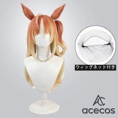 画像1: ウマ娘プリティーダービー　風　エスポワールシチー　コスプレウィッグ　鬘　かつら (1)
