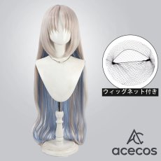 画像1: 鳴潮(Wuthering Waves)　風　カルテジア　コスプレウィッグ　鬘　かつら (1)