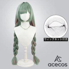 画像1: 鳴潮(Wuthering Waves)　風　フローヴァ　コスプレウィッグ　鬘　かつら (1)