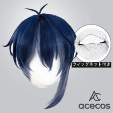 画像1: 刀剣乱舞　風　三日月宗近　コスプレウィッグ　鬘　かつら (1)