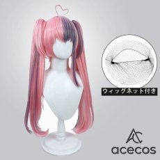 画像1: バーチャルYouTuber　風　VTuber　アイアンマウス（Ironmouse）　コスプレウィッグ　鬘　かつら (1)
