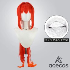画像1: 勝利の女神：NIKKE　風　ラピ：レッドフード　水着　コスプレウィッグ　鬘　かつら (1)