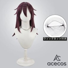 画像1: アクション対魔忍　風　水城不知火　コスプレウィッグ　鬘　かつら (1)