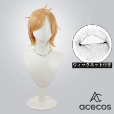 画像1: 刀剣乱舞　風　包丁藤四郎　コスプレウィッグ　鬘　かつら (1)