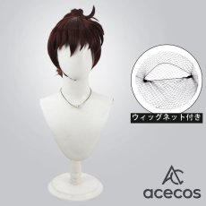 画像1: 忍たま乱太郎　風　土井半助　コスプレウィッグ　鬘　かつら (1)