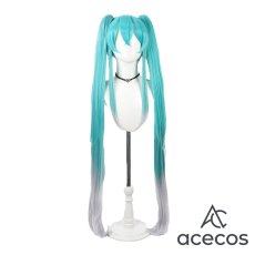 画像2: VOCALOID　風　初音ミク　レーシングミク 2025Ver.　コスプレウィッグ　鬘　かつら (2)