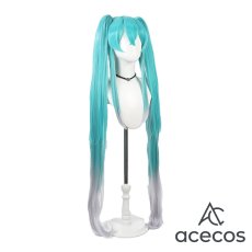 画像3: VOCALOID　風　初音ミク　レーシングミク 2025Ver.　コスプレウィッグ　鬘　かつら (3)