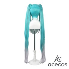 画像4: VOCALOID　風　初音ミク　レーシングミク 2025Ver.　コスプレウィッグ　鬘　かつら (4)