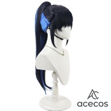 画像3: プロジェクトセカイ カラフルステージ！ feat. 初音ミク　風　白石杏　笑顔で手を振って　ポニーテール　コスプレウィッグ　鬘　かつら (3)