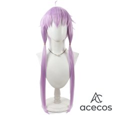 画像2: VOCALOID　風　結月ゆかり　コスプレウィッグ　鬘　かつら (2)