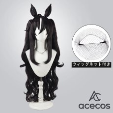 画像1: ウマ娘プリティーダービー　風　ヴィブロス　水着　コスプレウィッグ　鬘　かつら (1)
