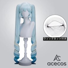 画像1: VOCALOID　風　初音ミク　雪ミク2026　コスプレウィッグ　鬘　かつら (1)