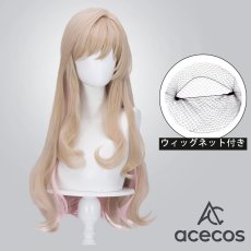 画像1: わたしが恋人になれるわけないじゃん、ムリムリ！（※ムリじゃなかった!?）　風　瀬名紫陽花　コスプレウィッグ　鬘　かつら (1)